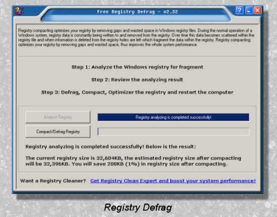 Registry Defrag